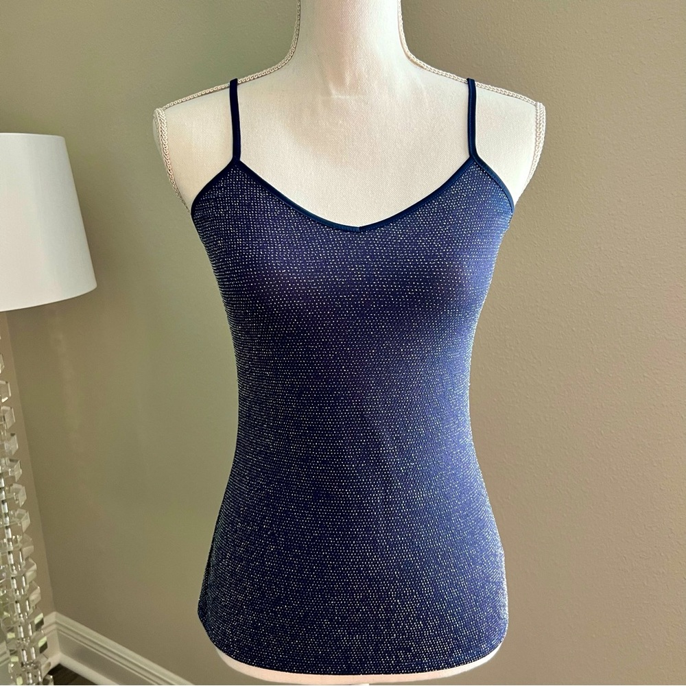 Cami Size small. Express shimmer top. Blue. Stretchy and comfortable.